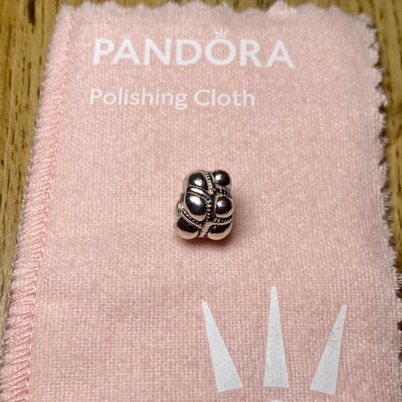 Pandora Retired Sterling Silver Love Knot Charm - Picture 1 of 4
